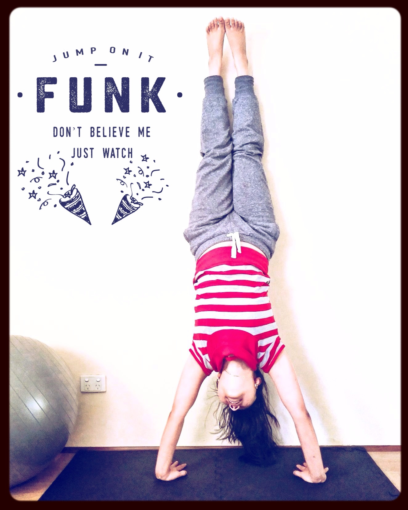 handstand - fitness - quote