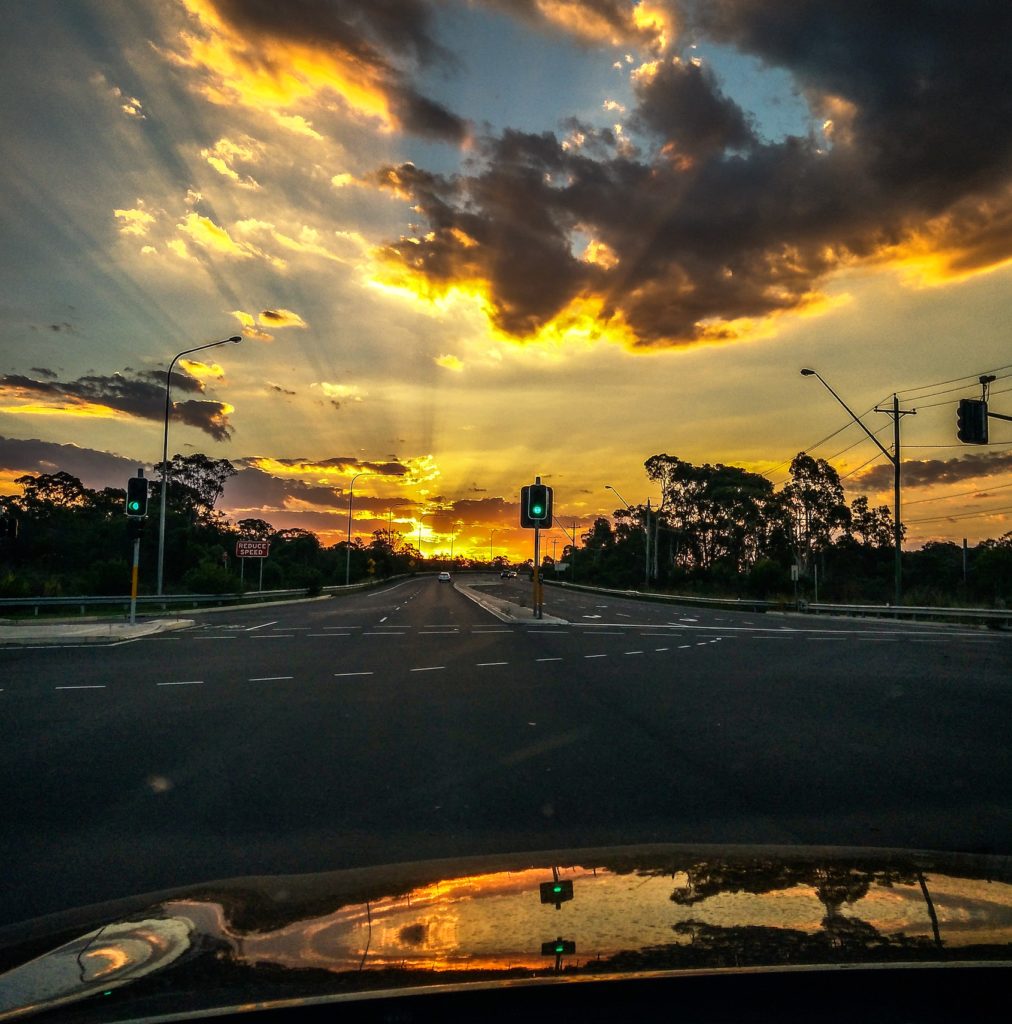 sunset sydney australia
