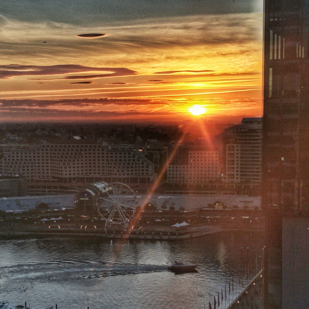 sunset sydney australia