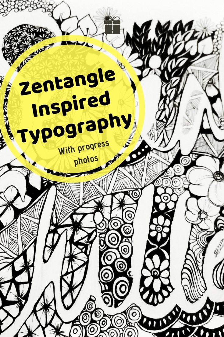 Serial Chiller - Zentangle Inspired Artwork | Typography