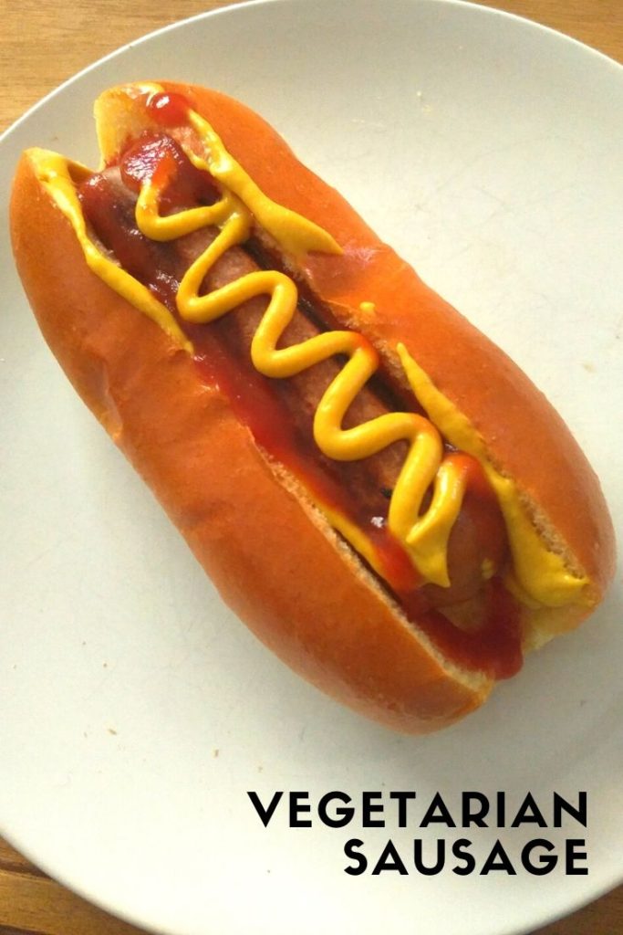 vegetarian hot dog from Aldi