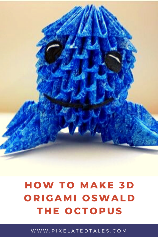 3D Origami Oswald The Octopus | Papercraft Tutorial