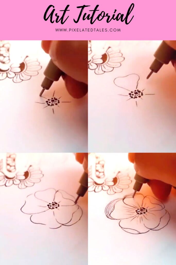 flower art tutorial
