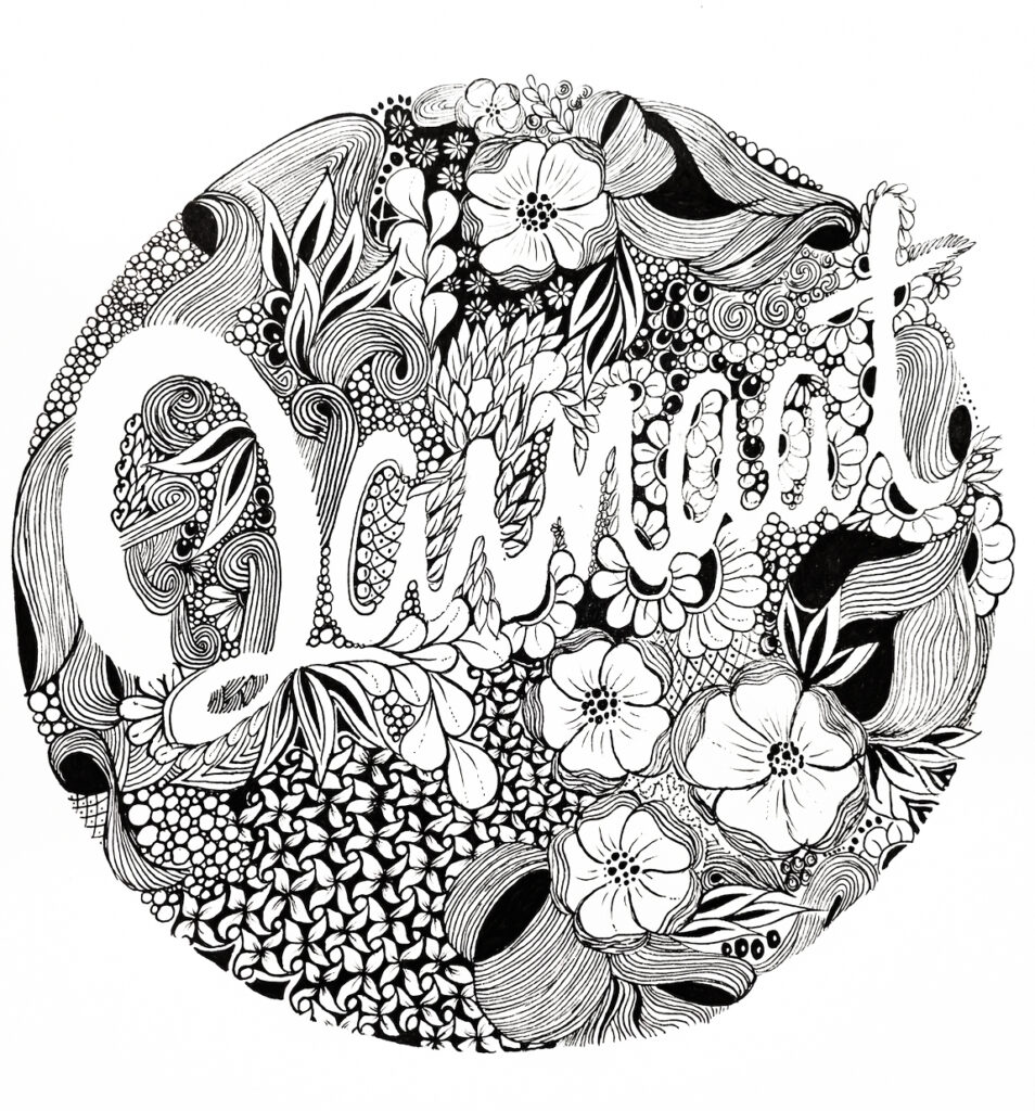 Qainaat - zentangle inspired artwork