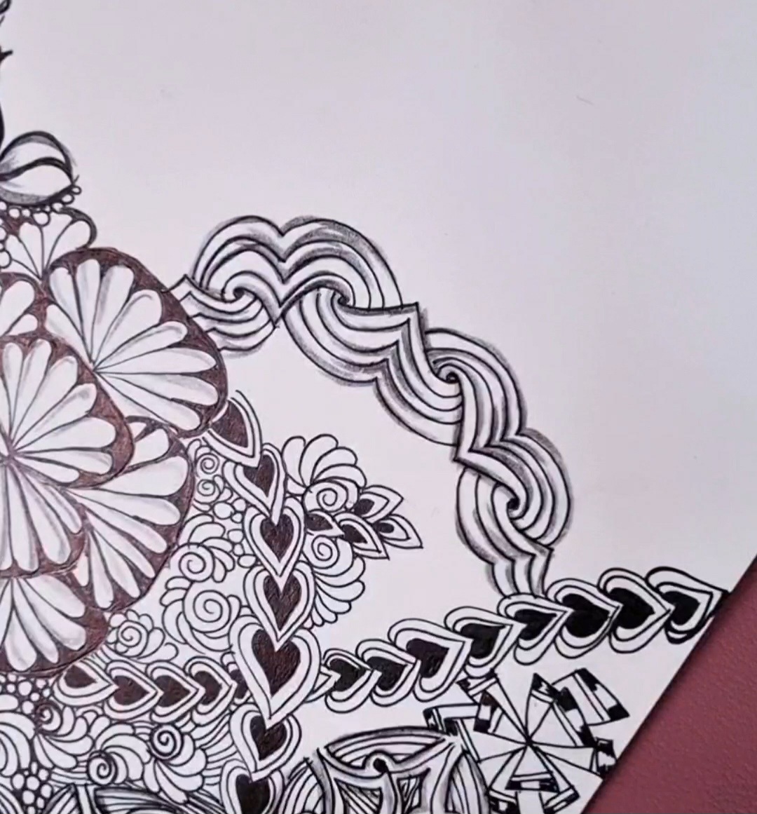 Lapwing | A to Z of Zentangle Patterns | Tutorial