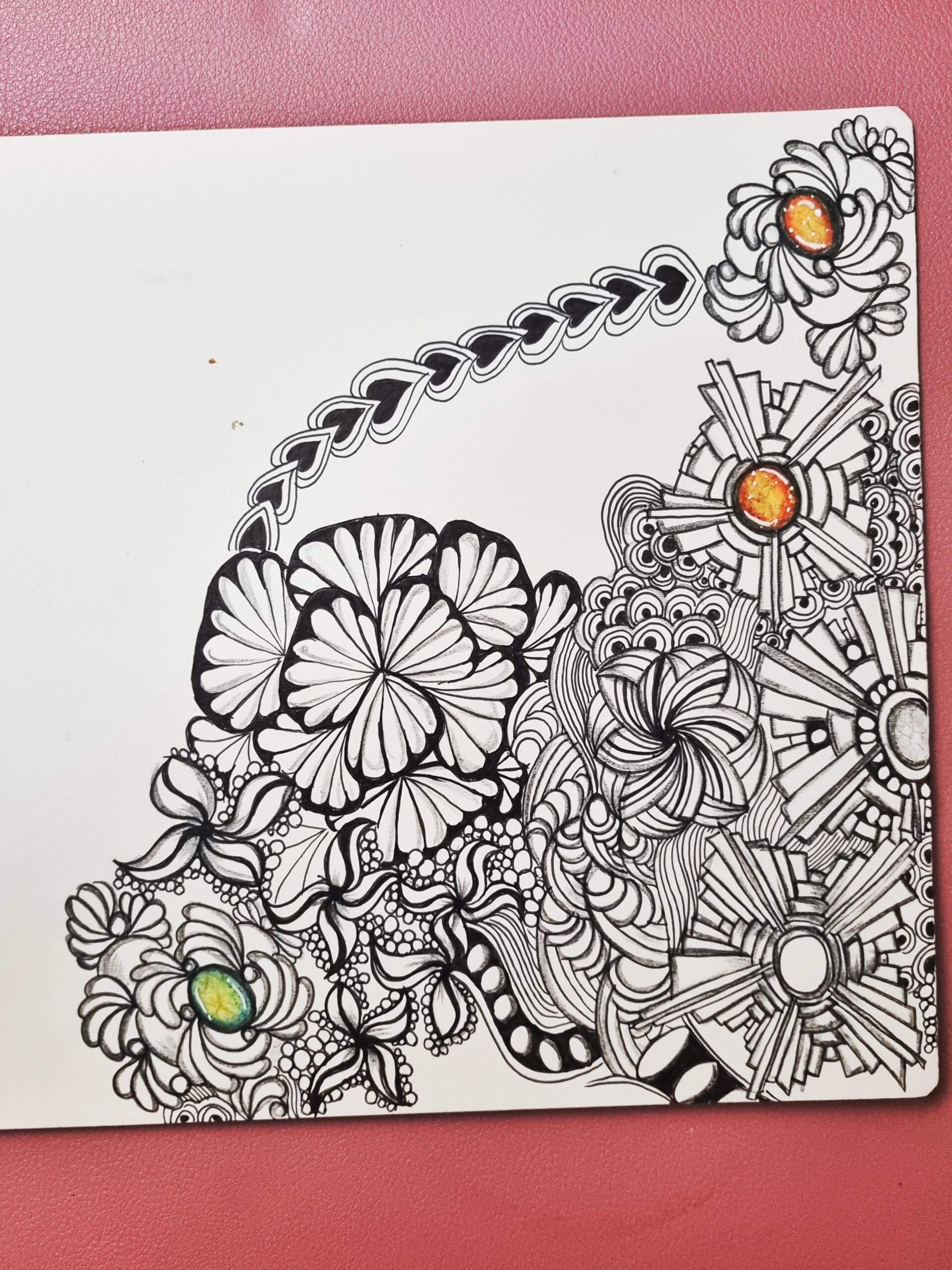 Heartlock | A to Z of Zentangle Patterns | Tutorial