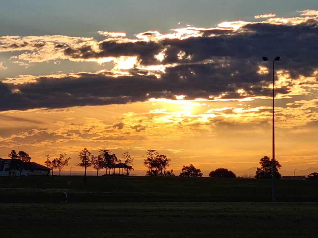 beautiful sunset in sydney