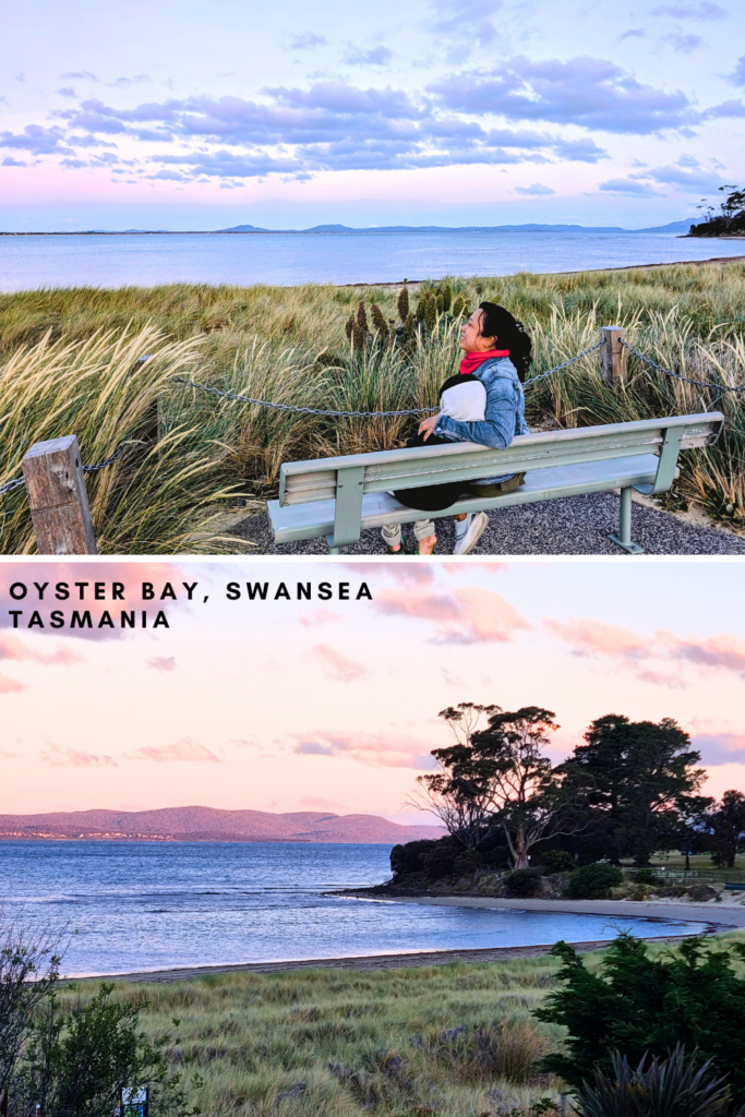 beautiful sunset in Swansea seaside